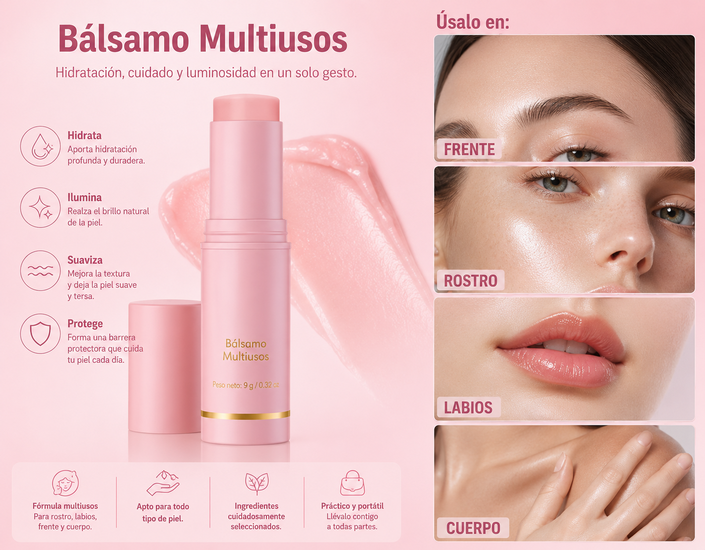 Bálsamo hidratante de colágeno para arrugas VITALIS