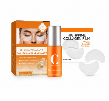Set De almohadillas y Gel Hidratante De Colágeno