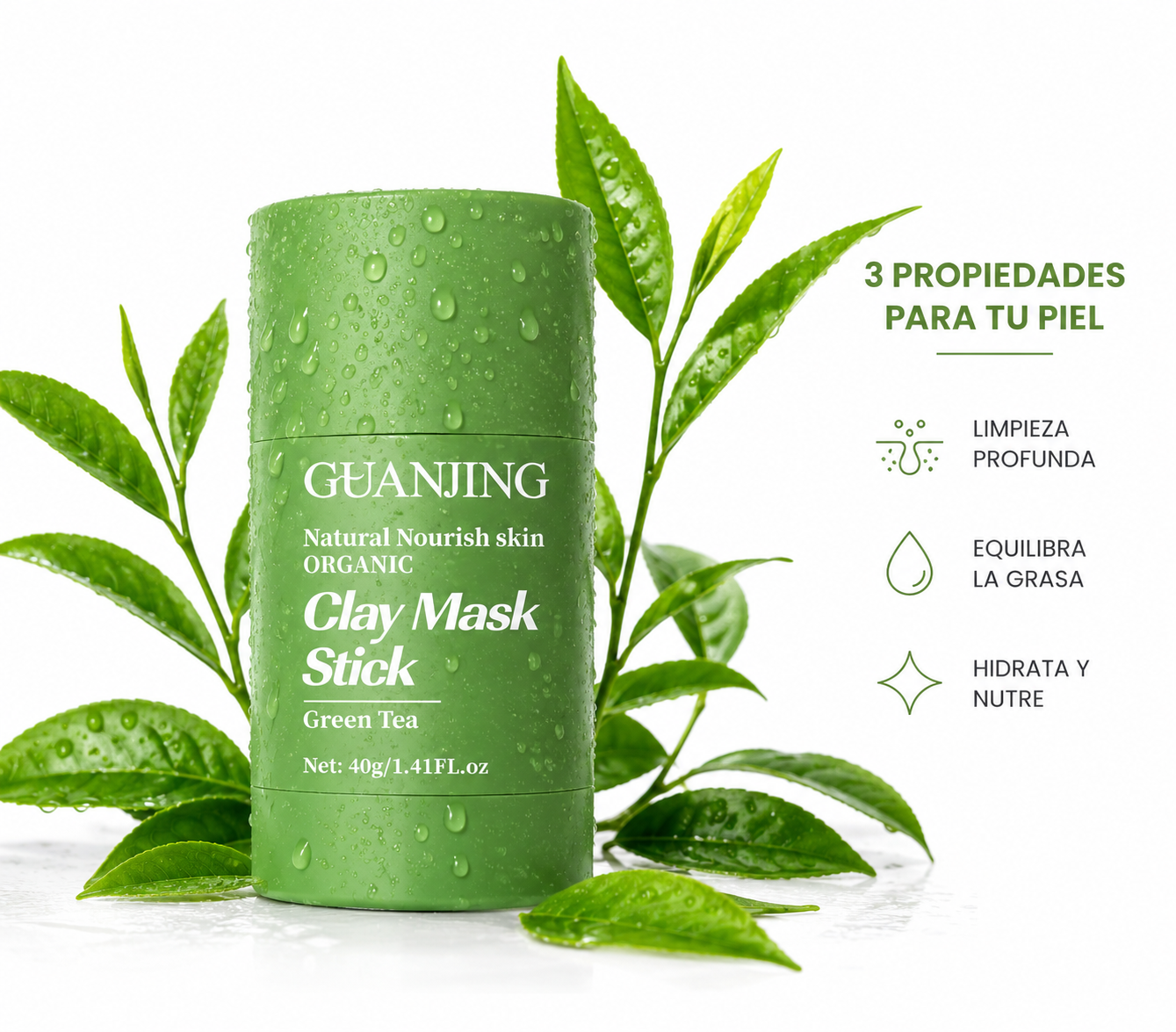 Mascarilla Para La Cara De Té Verde