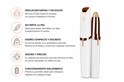 Depiladora Facial Eléctrica